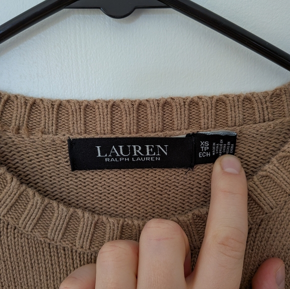 Ralph Lauren Tan Sweater with Dachshund Motif - Picture 2 of 3